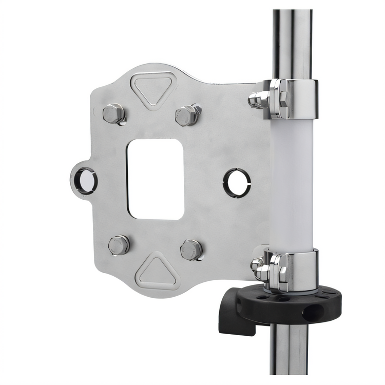 Product image #1 for T&S Brass Stainless Steel Swivel Table Leg Hose Reel Bracket for 3/8 in. & 1/2 in. Hose Reels