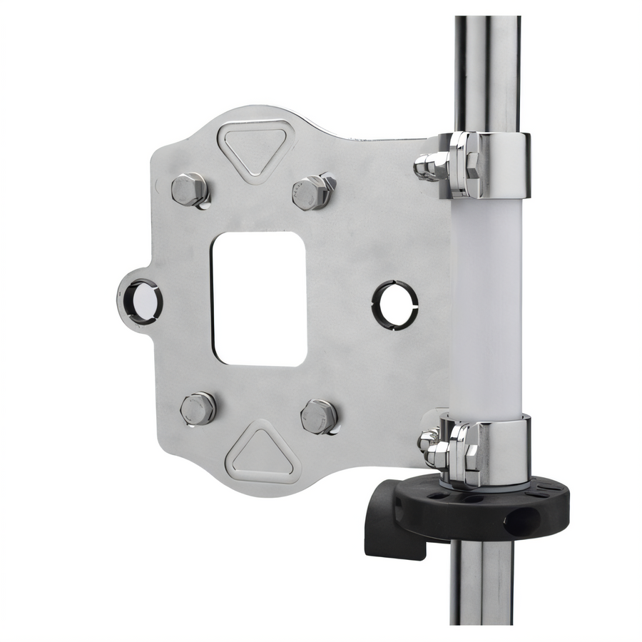 Product image #1 for T&S Brass Stainless Steel Swivel Table Leg Hose Reel Bracket for 3/8 in. & 1/2 in. Hose Reels