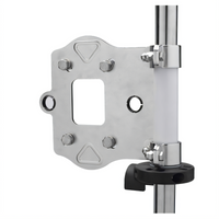 T&S Brass Stainless Steel Swivel Table Leg Hose Reel Bracket for 3/8 in. & 1/2 in. Hose Reels