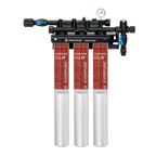 Thumbnail image #1 for Everpure EV976113 Fountain Beverage Water Filtration System, Quick-Change Triple-Cartridge, 5-Micron, Chloramines Reduction