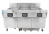 Thumbnail image #1 for Frymaster FQ FilterQuick 3-Frypot Large Vat Gas Fryer with Automatic Filtration