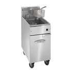 Thumbnail image #1 for Imperial (Middleby) IFS-50-EU 50 lb. Electric Floor Fryer with Tilt-Up Elements, Stainless Steel, 240V 3-Phase