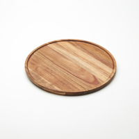 American Metalcraft Loft Collection Round Acacia Wood Serving Board, 12-Inch Diameter x 3/5-Inch High