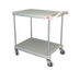Thumbnail image #1 for Metro myCart Series 2-Shelf Polymer Utility Cart, Gray, 300 lb Capacity
