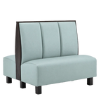 Thumbnail image #1 for ATSMFG ATS AT&S-AD-K42-3CH GR7 Kevin Standard Booth, double, 48" long x 42" high, 3-channel back, removable sinuous spring seat with connecting