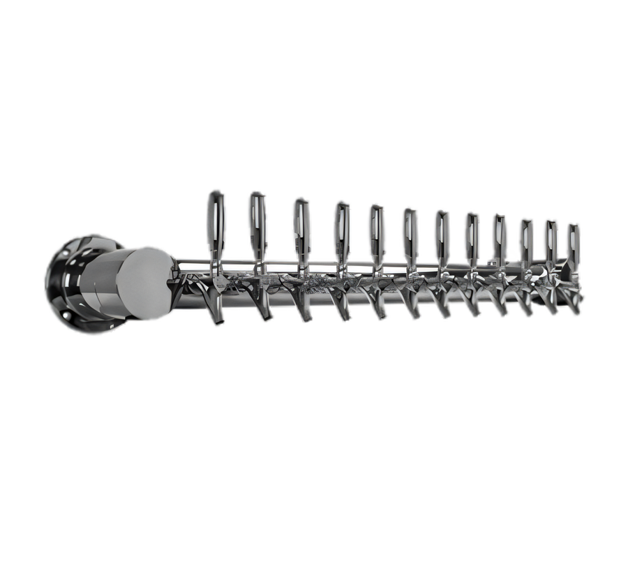 Product image #1 for Metropolis Wall-Mount 12-Faucet Glycol-Cooled Polished Stainless Steel Draft Beer Tower