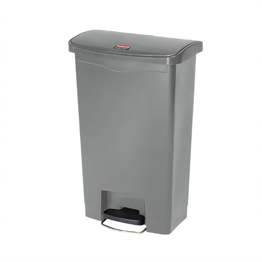 Product image #1 for Slim Jim 13-Gallon Gray Resin Step-On Trash Can