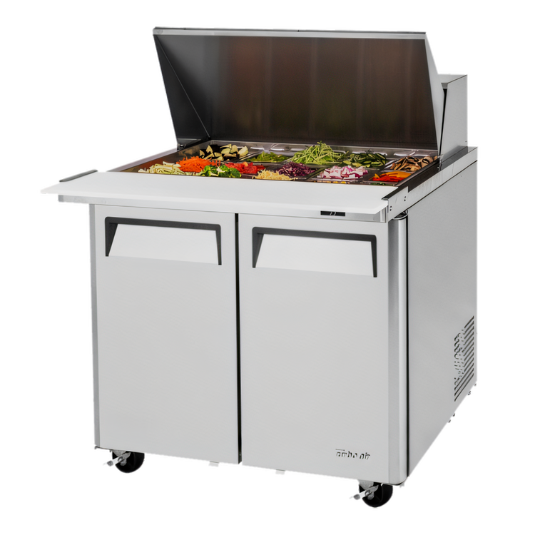 Product image #1 for Turbo Air M3 Series 36-Inch Two-Section Sandwich/Salad Mega Top Prep Table, 15-Pan, Self-Contained, 115V
