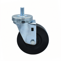 BK Resources 4SBR-4ST-HR Shelf Casters & Leveling Feet