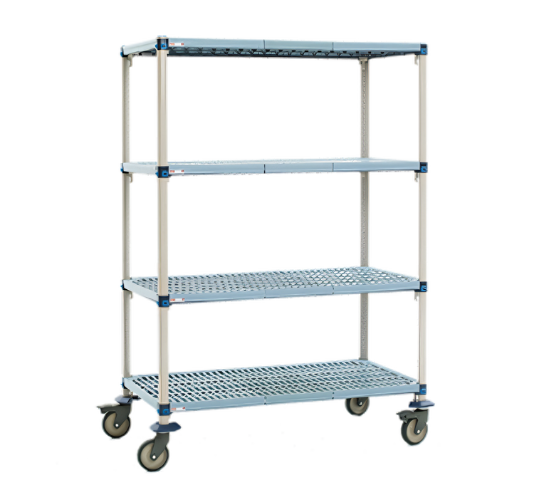 Product image #1 for MetroMax Q 4-Shelf Mobile Starter Unit with Casters, 60 x 18 x 67-5/16 Inches