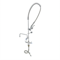T&S Brass EasyInstall Single-Hole Deck-Mount Pre-Rinse Unit with 12-Inch Add-On Faucet