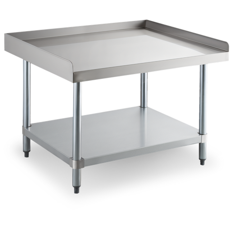 Product image #1 for Steel Works Stainless 60 Inch x 30 Inch Stainless Steel Equipment Stand with Undershelf and Adjustable Bullet Feet