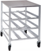Thumbnail image #1 for Channel Manufacturing Half-Size Mobile Aluminum Can Rack with Aluminum Top, 54 #10 Can Capacity