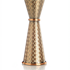 Thumbnail image #1 for Mercer Culinary Barfly M37202ACP Diamond Lattice Japanese Style Jigger, 1 oz/2 oz, Antique Copper-Plated Stainless Steel Case of 12