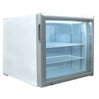 Thumbnail image #1 for Excellence Commercial Products CTF-2HC Countertop Ice Cream Freezer Merchandiser, 1.9 Cu. Ft., Locking Glass Door, White