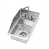 Thumbnail image #1 for Krowne Drop-In Stainless Steel Hand Sink with 4-Inch OC Deck Faucet and 6-Inch Gooseneck Spout, 12 x 18 Inch