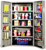 Thumbnail image #1 for Quantum Heavy-Duty 36-Inch Underbar Storage Cabinet with 4 Interior Shelves and 12 Door Shelves