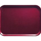 Thumbnail image #2 for Cambro Camtray® 926522 Rectangular High-Impact Fiberglass Cafeteria Tray, 8-7/8 x 25-9/16 x 1 Inch, Burgundy Wine Case of 12
