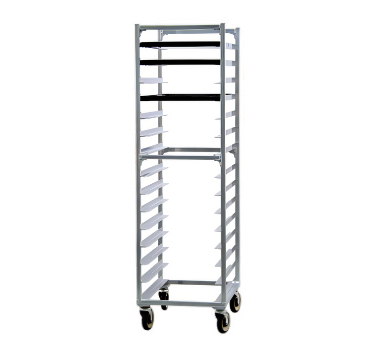 Product image #1 for New Age Mobile Full-Height End-Loading Aluminum Bun Pan Rack, 15-Pan Capacity