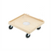 Thumbnail image #1 for Vollrath 20 x 20-Inch Plastic Dish Rack Dolly with Center Drain Hole and 4 Swivel Casters