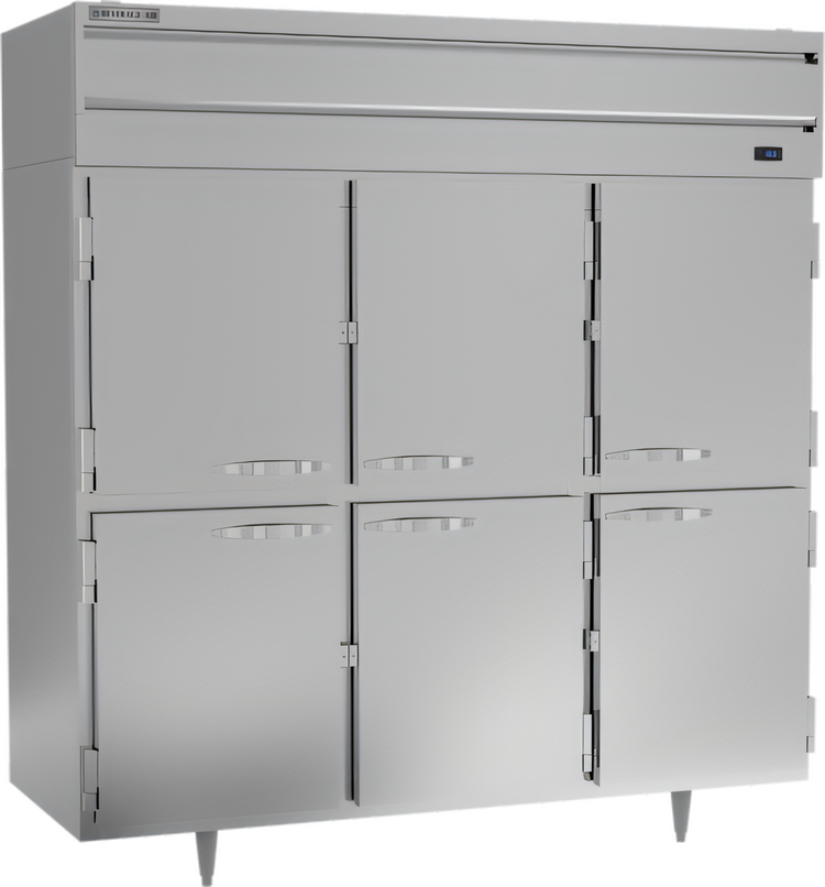 Product image #1 for Beverage Air P Series Top-Mount Three-Section Reach-In Freezer with Solid Half Doors, 68.34 Cu. Ft.