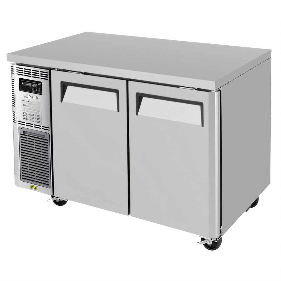 Product image #1 for Turbo Air J Series Two-Section Side-Mount Undercounter Refrigerator with Solid Doors, 9.93 Cu. Ft.