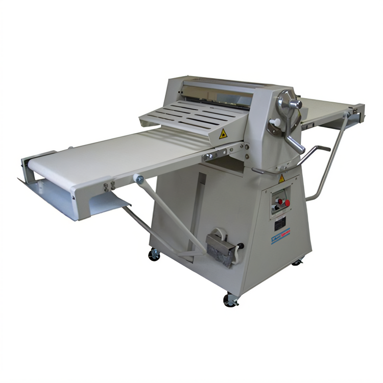 Product image #1 for BakeryXpress DXP-FRS02 Floor Model Reversible Dough Sheeter, 20.5" x 79" Conveyor, 220V