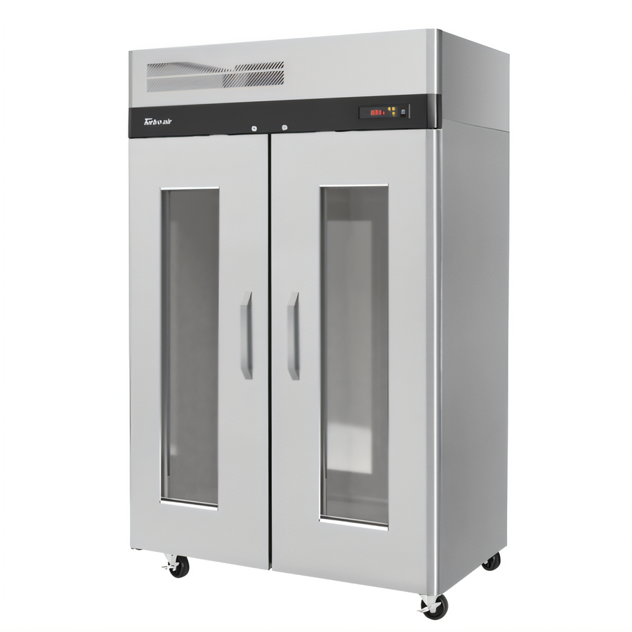 Product image #1 for Turbo Air M3 Series Two-Section Reach-In Heated Holding Cabinet with Glass Doors, 42.9 Cu. Ft., Stainless Steel