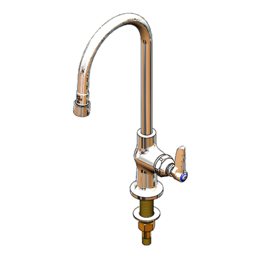 Product image #1 for T&S Brass Single Pantry Faucet with 10-Inch Rigid Gooseneck and 2.2 GPM Vandal-Resistant Aerator
