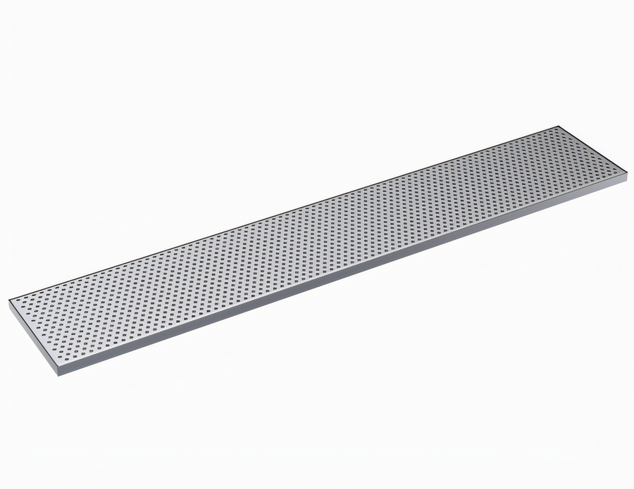 Product image #1 for Krowne 44-Inch x 8-Inch Brushed Stainless Steel Drip Tray