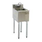 Thumbnail image #1 for Eagle Group 2200 Series MA2-22-3VP Underbar Modular Add-On Hand Sink, 12 x 24 in, 10 x 14 x 10 in Bowl, Faucet & Drain Case of 3