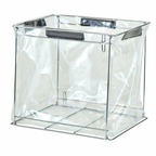 Thumbnail image #1 for Cambro GoBag® GBLSMCLR Small Clear Vinyl Food Delivery Bag Liner, 13-1/2" x 9-1/4' x 7-3/4", Frame Required