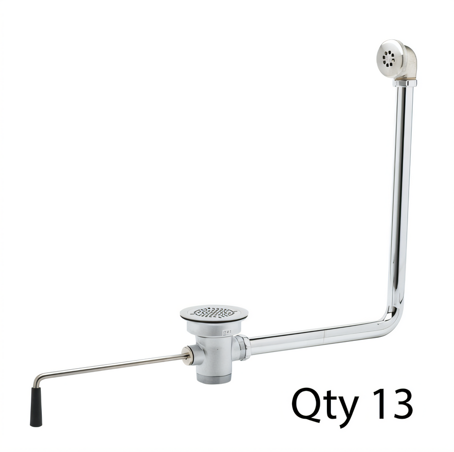 Product image #1 for T&S Brass Twist Handle Waste Valve for 3-1/2 Inch Sink Opening and 2 Inch Drain Outlet