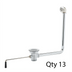 Thumbnail image #1 for T&S Brass Twist Handle Waste Valve for 3-1/2 Inch Sink Opening and 2 Inch Drain Outlet