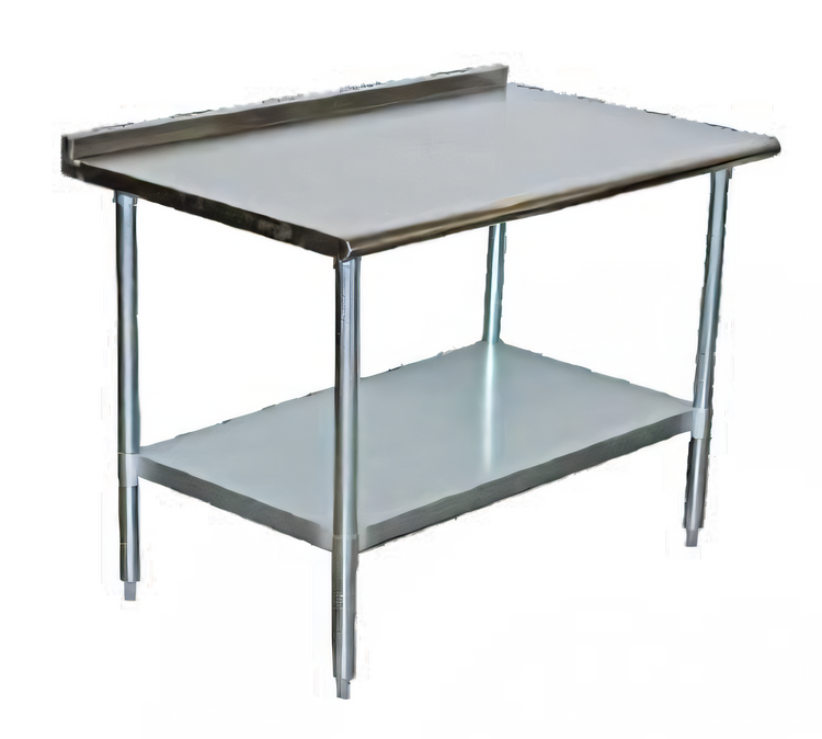 Product image #1 for Serv-Ware 15 Inch x 30 Inch Standard Series Stainless Steel Filler Work Table with 2 Inch Turnup