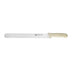 Thumbnail image #1 for Stäl KWP-121 12-Inch Wavy Edge Stamped Slicer Knife with White Polypropylene Handle