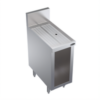 Krowne Royal Series Underbar Drainboard with Open Cabinet Base, 12 Inch x 24 Inch