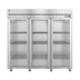 Thumbnail image #1 for Hoshizaki Steelheart R3A-FG Three-Section Reach-In Full Glass Door Refrigerator, 79.03 Cu. Ft., Standard Depth