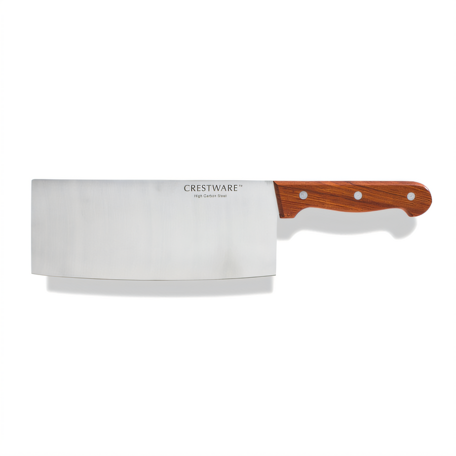 Product image #1 for Crestware 8-Inch Asian Cleaver with Wood Handle