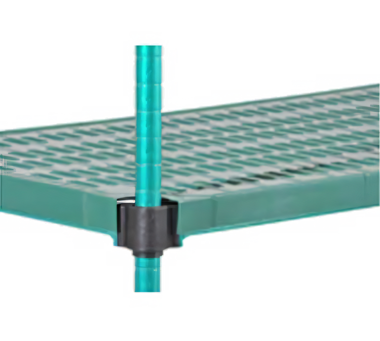 Product image #1 for QuadPlus 72-Inch x 18-Inch Vented Green Polymer Shelf Mat with Wire Frame