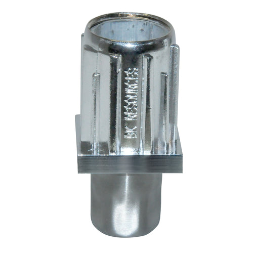 Product image #1 for BK Resources Adjustable Bullet Leveling Foot for 1-1/2 Inch Square Tubing, Stainless Steel Over White Metal