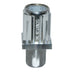Thumbnail image #1 for BK Resources Adjustable Bullet Leveling Foot for 1-1/2 Inch Square Tubing, Stainless Steel Over White Metal
