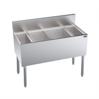 Krowne Royal Series 40-Inch Underbar Speed Multi Station with 10-Circuit Cold Plate and 24-Inch Center Ice Bin