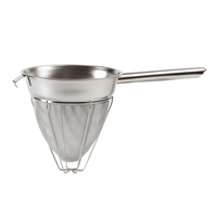 Winco 8-Inch Reinforced Stainless Steel Bouillon/Chinois Strainer