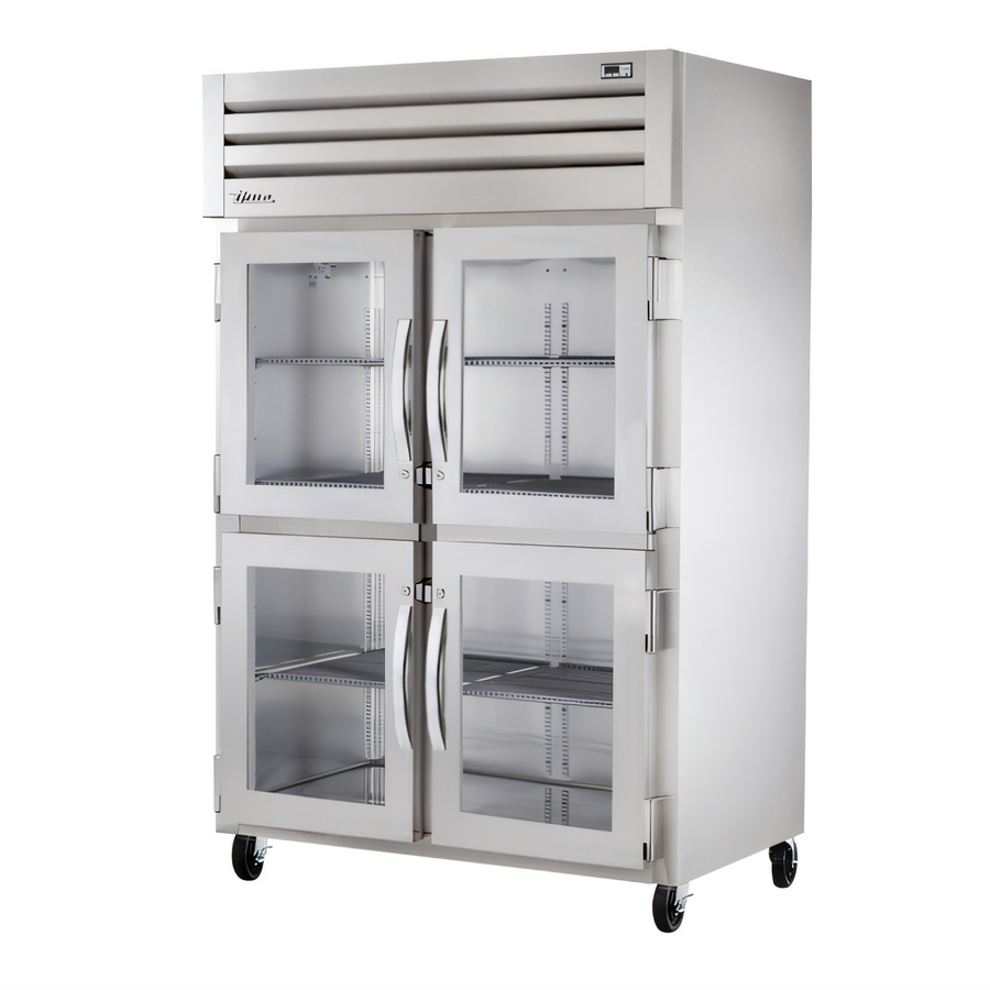 Product image #1 for True SPEC SERIES 2-Section Reach-In Heated Holding Cabinet with Locking Glass Half Doors