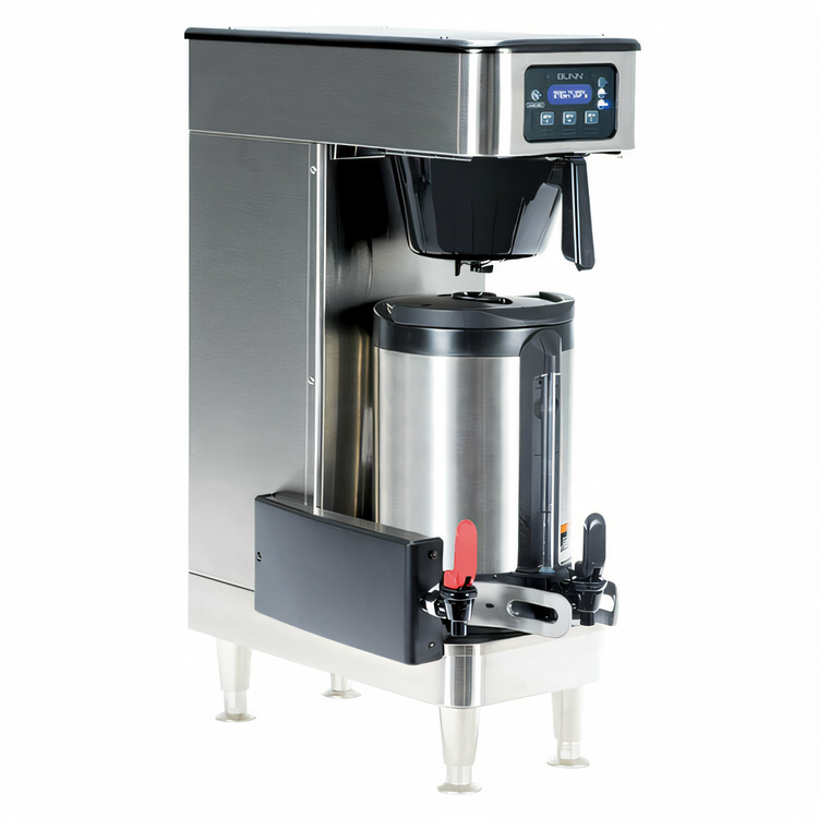 Product image #1 for BUNN Soft Heat ICB Automatic Fill Airpot Coffee Brewer with Hot Water Faucet, 6 Brew Buttons, 1 to 1-1/2 Gallon Batches