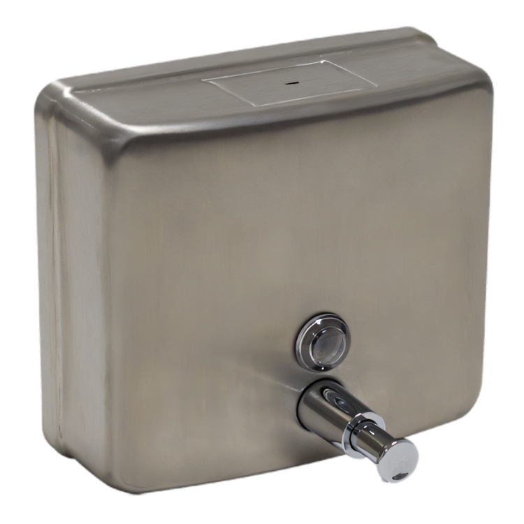 Product image #1 for Advance Tabco Wall-Mounted Manual Stainless Steel Liquid Soap Dispenser, 40.5 oz.