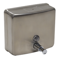 Advance Tabco Wall-Mounted Manual Stainless Steel Liquid Soap Dispenser, 40.5 oz.