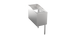 Thumbnail image #1 for Krowne Stadium Series Stainless Steel Underbar Trash Station with Lift-Up Front Door for Slim Jim Receptacles