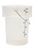 Thumbnail image #1 for Cambro CamRound FreshPro 22 Qt Translucent Polypropylene Pail with Bail